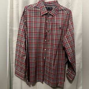 Daniel Cremieux Red and Green Plaid Button Down Shirt
